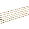Picture of Eco-friendly Vacuum Plating 304 Stainless Steel Religious Handmade Link Chain Bracelets 18K Gold Plated Multicolor Evil Eye Enamel 17.5cm(6 7/8") long