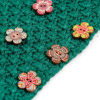 Image de Bouton de Couture en Bois Naturel Ethnique 2 Trous Fleur Couleur au Hasard au Hasard 50 Pcs