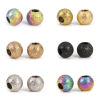 Picture of Eco-friendly 201 Stainless Steel Beads For DIY Jewelry Making Round Multicolor Sparkledust 3mm Dia.