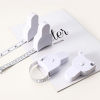 Picture of ABS Portable Tape Measure Ruler Sewing Tool White 8.3cm x 5.6cm
