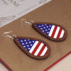 Picture of PU & Natural Wood American Independence Day Pendants Brown Flag Of The United States