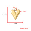 Picture of Eco-friendly 304 Stainless Steel Valentine's Day Charms Multicolor Heart 16mm x 12mm