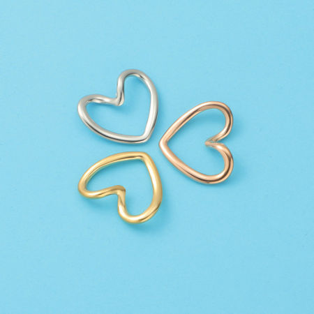 Picture of Eco-friendly 304 Stainless Steel Valentine's Day Connectors Charms Pendants Multicolor Heart Hollow 17mm x 15mm