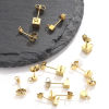Picture of Eco-friendly 304 Stainless Steel Mother's Day Earring Accessories Cube Multicolor With Loop