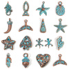 Picture of Zinc Based Alloy Patina Charms Antique Copper Star Fish Shell