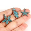 Picture of Zinc Based Alloy Patina Charms Antique Copper Star Fish Shell