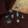 Picture of Zinc Based Alloy Patina Charms Antique Copper Star Fish Shell
