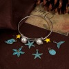 Picture of Zinc Based Alloy Patina Charms Antique Copper Star Fish Shell