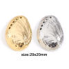 Picture of Brass Charms Real Gold Plated Shell 3D 29mm x 20mm