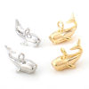 Picture of Brass Ocean Jewelry Charms Real Gold Plated Whale Animal 3D 12mm x 8mm