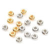 Изображение Латунь Бисер для изготовления ювелирных украшений "Сделай сам настоящее золото с покрытием Круглые резной Узор Около 3мм Диаметр, 20 ШТ