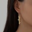 Picture of Customized Fashion Stainless Steel Name Earrings Personalized Letter Pendant, 1 Pair