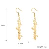 Picture of Customized Fashion Stainless Steel Name Earrings Personalized Letter Pendant, 1 Pair