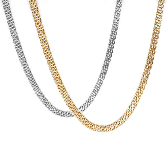 Image de Colliers en 304 Acier Inoxydable Respectueux de la Nature Chaînes 40cm long, 1 Pièce