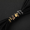 Picture of Stainless Steel Customized Name Personalized Letter Open Adjustable Rings Multicolor 1 Piece