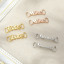 Picture of Stainless Steel Customized Name Personalized Letter Shoe Buckles For DIY Shoe Charm Decoration Multicolor
