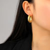 Picture of Eco-friendly Vacuum Plating Retro Stylish 18K Real Gold Plated 304 Stainless Steel Link Chain Earrings For Women Party