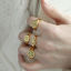 Imagen de Respetuoso del Medio Ambiente Estilo Étnico Retro 18K Oro Real Chapado Cobre No Ajustable Ronda Cara de Sol y Luna Anillos Unisexo 1 Unidad
