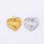 Picture of Eco-friendly 304 Stainless Steel Valentine's Day Charms Multicolor Heart 18mm Dia.
