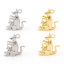 Picture of Brass Charms Real Gold Plated Kangaroo 18mm x 16mm