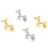 Picture of Brass Charms Real Gold Plated Balloon Dog 16mm x 13mm