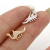 Picture of Brass Charms Real Gold Plated Dinosaur Animal 13mm x 8mm