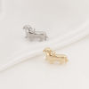 Picture of Brass Charms Real Gold Plated Dachshund Animal 3D 14mm x 10mm