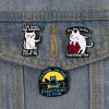 Picture of Gothic Pin Brooches Cat Animal Multicolor Enamel