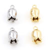 Picture of Brass Charms Real Gold Plated Lily Of The Valley Flower Flower 3D 12mm x 7mm