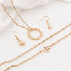Immagine di Ottone Charms Fiore 18K Vero Oro Placcato Ghirlanda 2 Pz