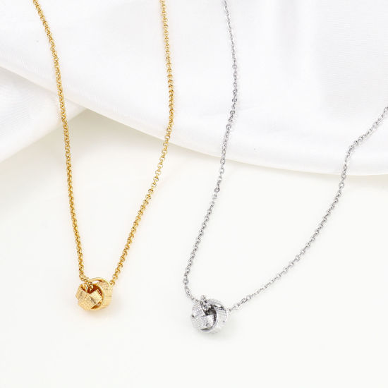 Immagine di Ottone Perline per la Creazione di Gioielli con Ciondoli Fai-da-te Vero Oro Placcato Gomitolo di Lana Filigrana Circa 9.5mmx 9.5mm, 2 Pz