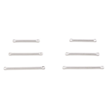Image de Connecteurs Pendentifs Breloques en Laiton Bâtons Plaqué Platine Véritable 10 Pcs