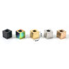 Picture of Eco-friendly Vacuum Plating 304 Stainless Steel Beads For DIY Jewelry Making Cube Multicolor 4mm x 4mm