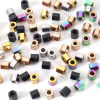 Bild von Umweltfreundliche Vakuumbeschichtung 304 Edelstahl Perlen für die DIY-Schmuckherstellung Sechseckiges Prisma Bunt 2mm x 2mm, Loch: ca. 1.2mm, 10 Stück