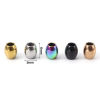 Picture of Eco-friendly Vacuum Plating 304 Stainless Steel Beads For DIY Jewelry Making Oval Multicolor 6mm x 5mm