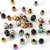 Picture of Eco-friendly Vacuum Plating 304 Stainless Steel Beads For DIY Jewelry Making Oval Multicolor 6mm x 5mm