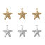 Bild von Umweltfreundlich 304 Edelstahl Ozean Schmuck Charms Seesterne Bunt Textur 2 Stück