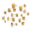 Image de Accessories de Boucle d'Oreille Stud Accessories pour DIY Fabrication de Bijoux en 304 Acier Inoxydable Rond Amas Stellaire 10 Pcs