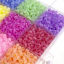Picture of Glass Seed Beads Round Rocailles Multicolor Cat's Eye Imitation About 4mm Dia.