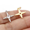 Picture of Brass Galaxy Charms Multicolor Star Clear Cubic Zirconia 20mm x 14mm