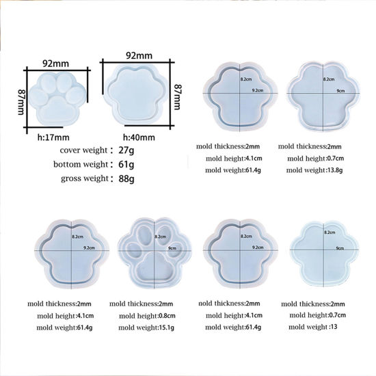 Picture of Silicone Resin Mold For Candle Soap DIY Making Animal White