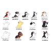 Picture of Zinc Based Alloy Charms Silver Tone Dog Animal Enamel