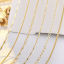 Imagen de Enchapado al Vacío Ecológico Elegante Sencillo 14K Oro Real Chapado Cobre Cadenas Collares Para Mujeres Fiesta 1 Unidad