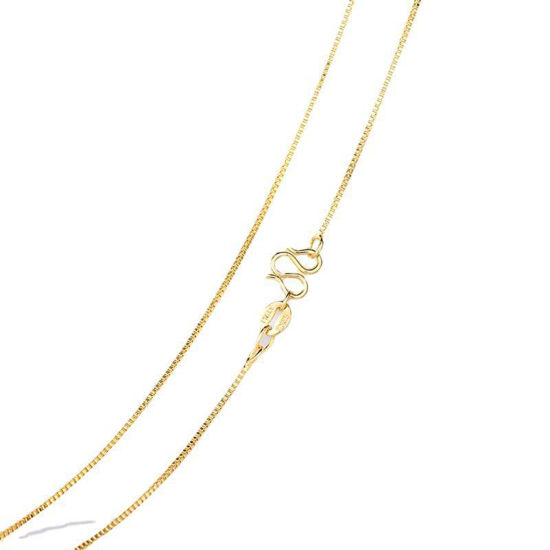 Picture of Eco-friendly Vacuum Plating Stylish Simple 14K Real Gold Plated Copper Link Chain Necklace For Women Party