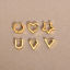 Picture of Eco-friendly Vacuum Plating Stylish Simple 18K Real Gold Plated 304 Stainless Steel Heart Pentagram Star Hoop Earrings For Women Back to School