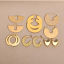 Bild von Umweltfreundliche Vakuumbeschichtung Retro Stilvoll 18K Echtgold plattiert 304 Edelstahl Hoop Ohrringe Für Frauen Party 1 Paar