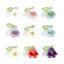 Picture of Zinc Based Alloy & Resin Charms Gold Plated Multicolor Flower Leaves Lily Of The Valley Flower 3D 14.5mm x 14mm