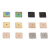 Picture of Eco-friendly Vacuum Plating 304 Stainless Steel Spacer Beads For DIY Bracelet Jewelry Making Findings Square Multicolor 6mm x 6mm