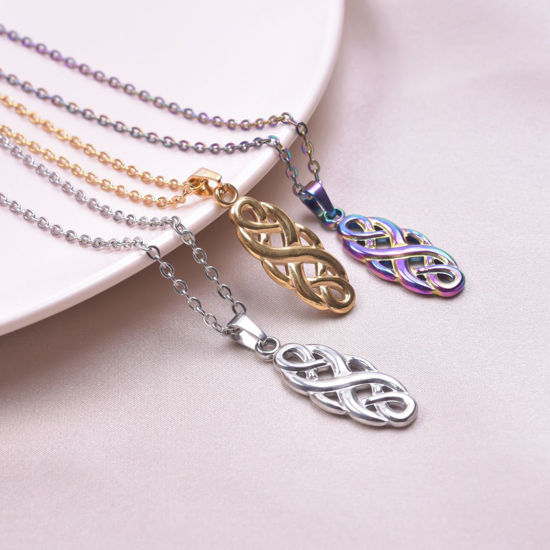 Immagine di Ecologico 304 Acciaio Inossidabile Charms Cuore Multicolore Croce 3 Pz