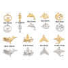 Picture of 201 Stainless Steel Charms Multicolor Dolphin Animal Fishtail Hollow